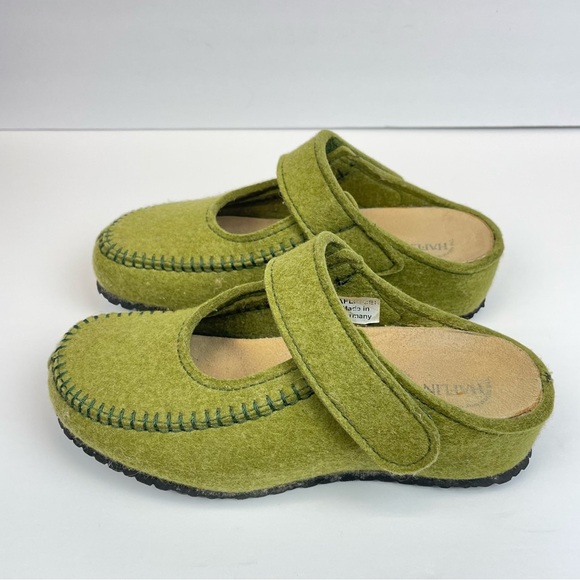 HAFLINGER Green Slide On Casual Comfort Shoes Womens Size US 6 EUR 37 - Picture 7 of 7